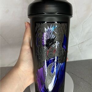 Anime Character Black Tumbler for Gym Lover Anime Merchandise